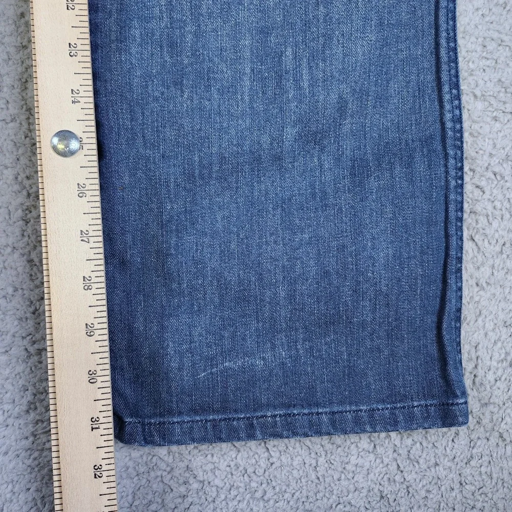 Madewell‎ Women's 29 Sailor Wide Leg Crop Jeans Button Up Pull On